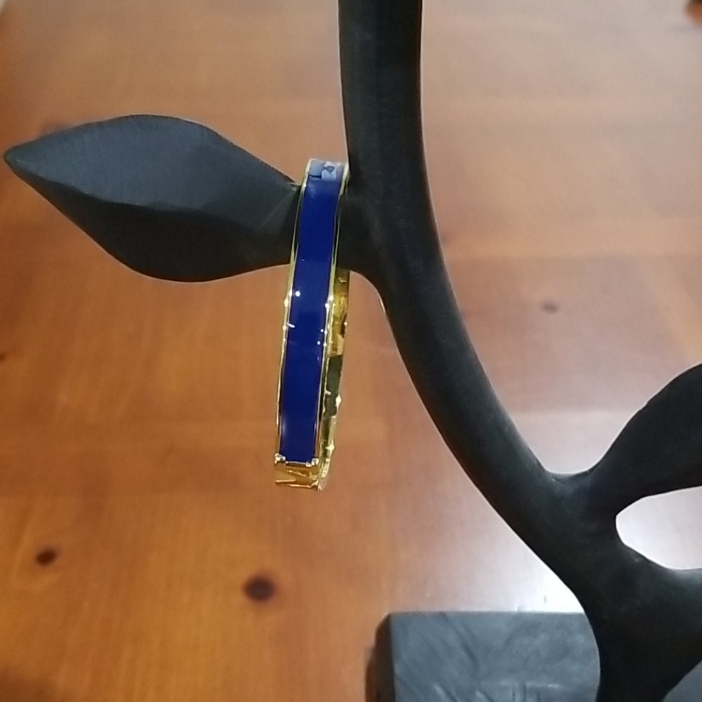 Blue enamel bracelet